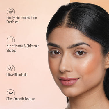 Swiss Beauty Ultra Blush Palette with highly blendable shades | Pigmented Blusher for a Natural Blush | Shade-1, 16gm|